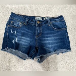 Indigo Rein Mid-Rise Stretch Denim Shorts Size 9